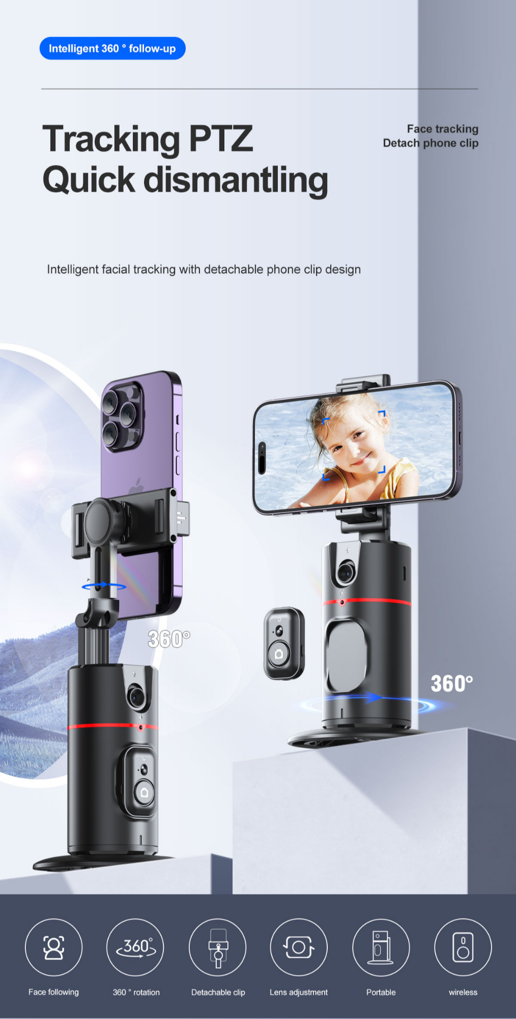 AI Face Tracker 360 Degree